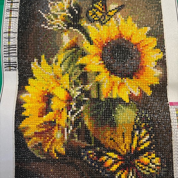 Sunflower and Butterfly Mosaic Wall Art